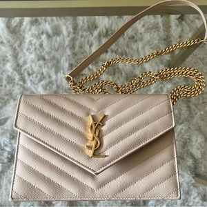 YSL Cassandre Envelope Chain Wallet